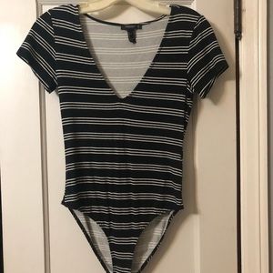 Forever 21 striped bodysuit